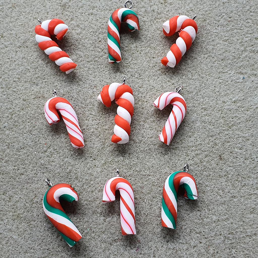 FIMO BASTONES DE DULCE