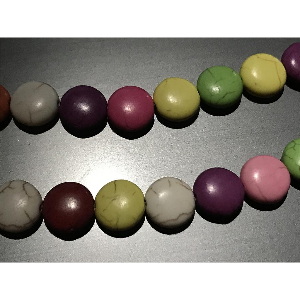 MAGNESITE MONEDA MULTICOLOR 16MM