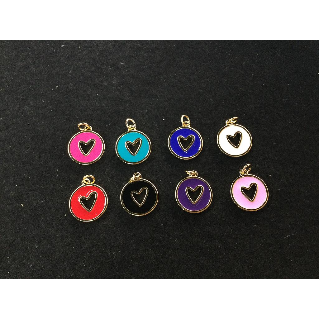 DIJE CORAZON ENAMEL MICROCIRCONIA