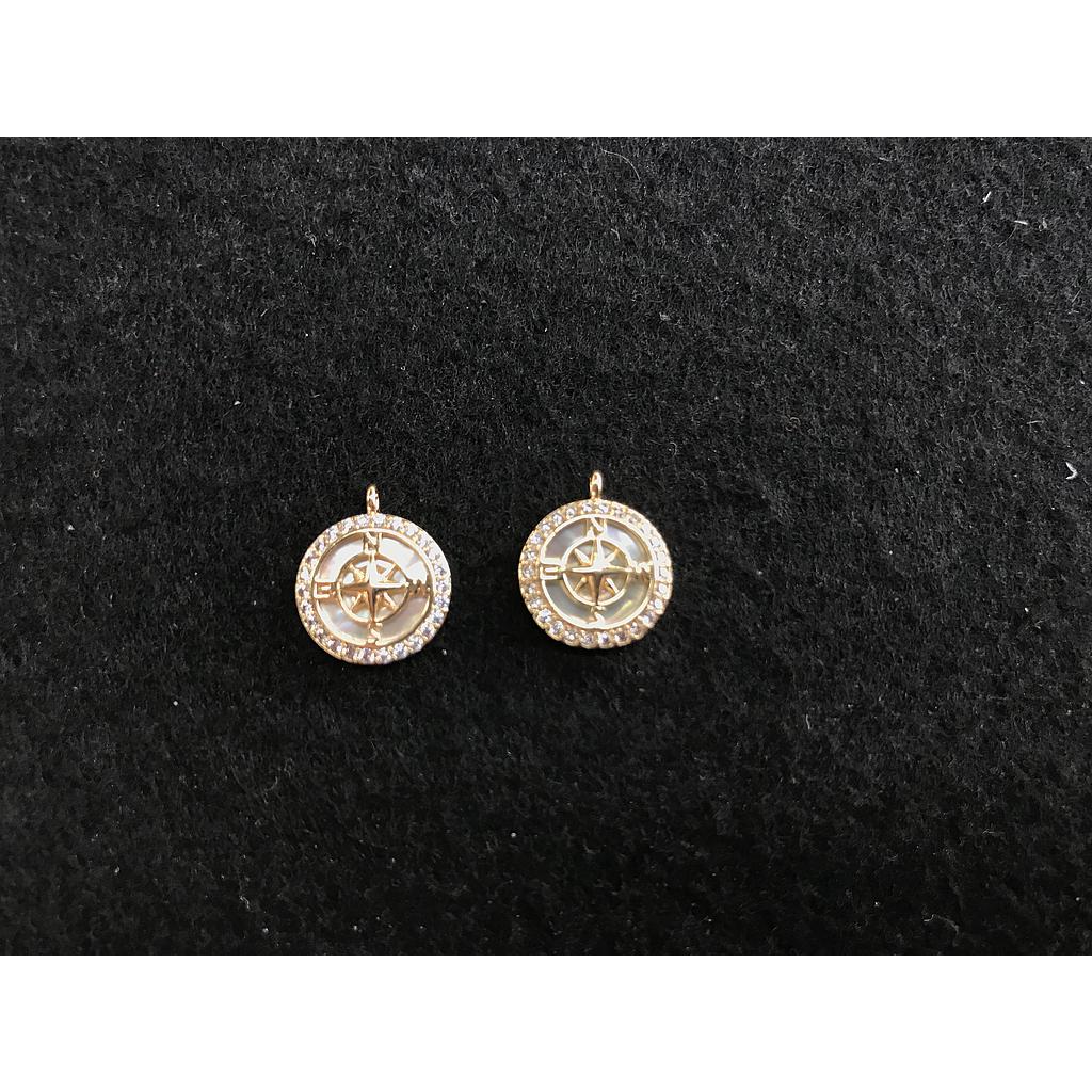 DIJE BRUJULA ELECTROENCHAPADO