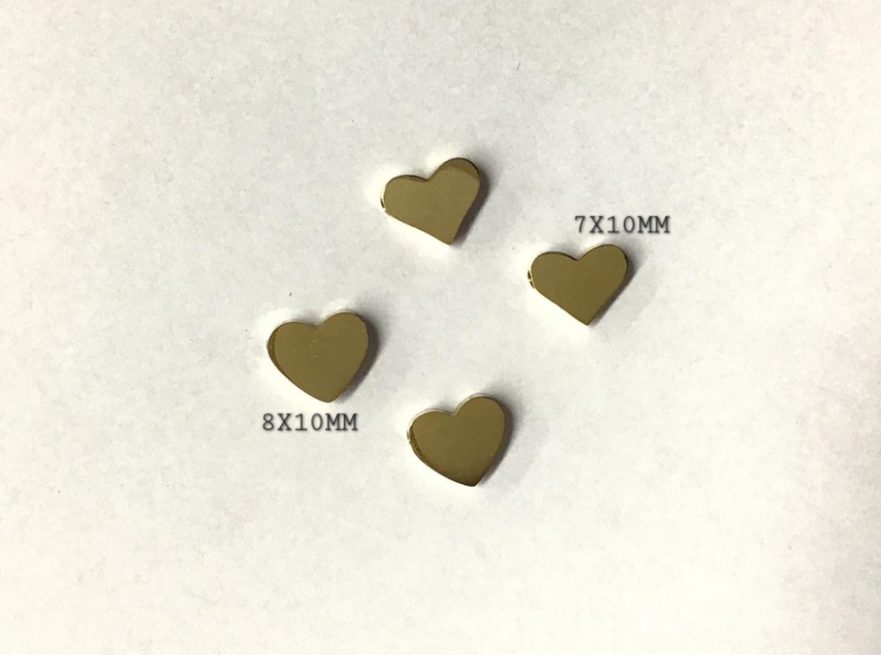 DIJE DE CORAZON ESTILO SEPARADOR ACERO