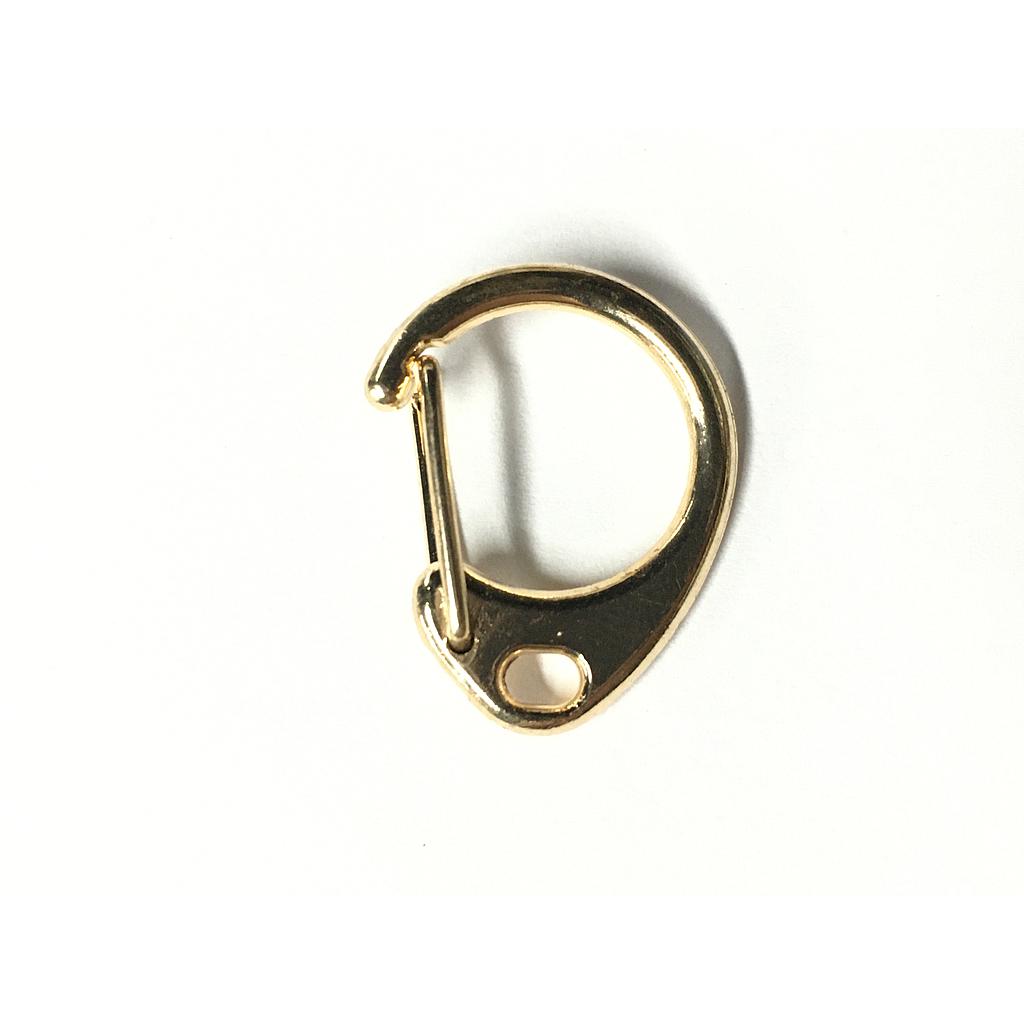 BROCHE PARA LLAVERO DORADO 23X19MM