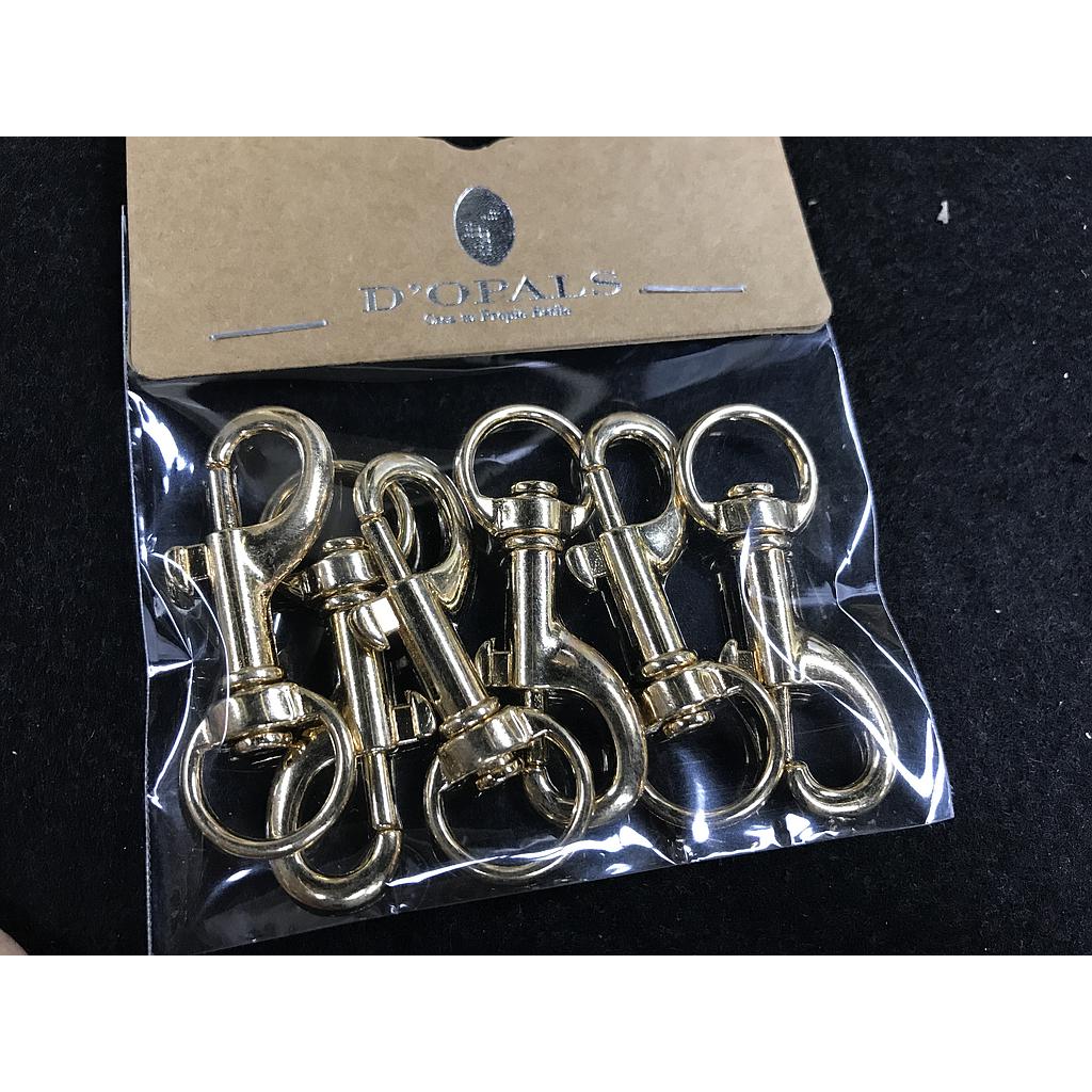 ARGOLLA LLAVERO DORADO 6PCS