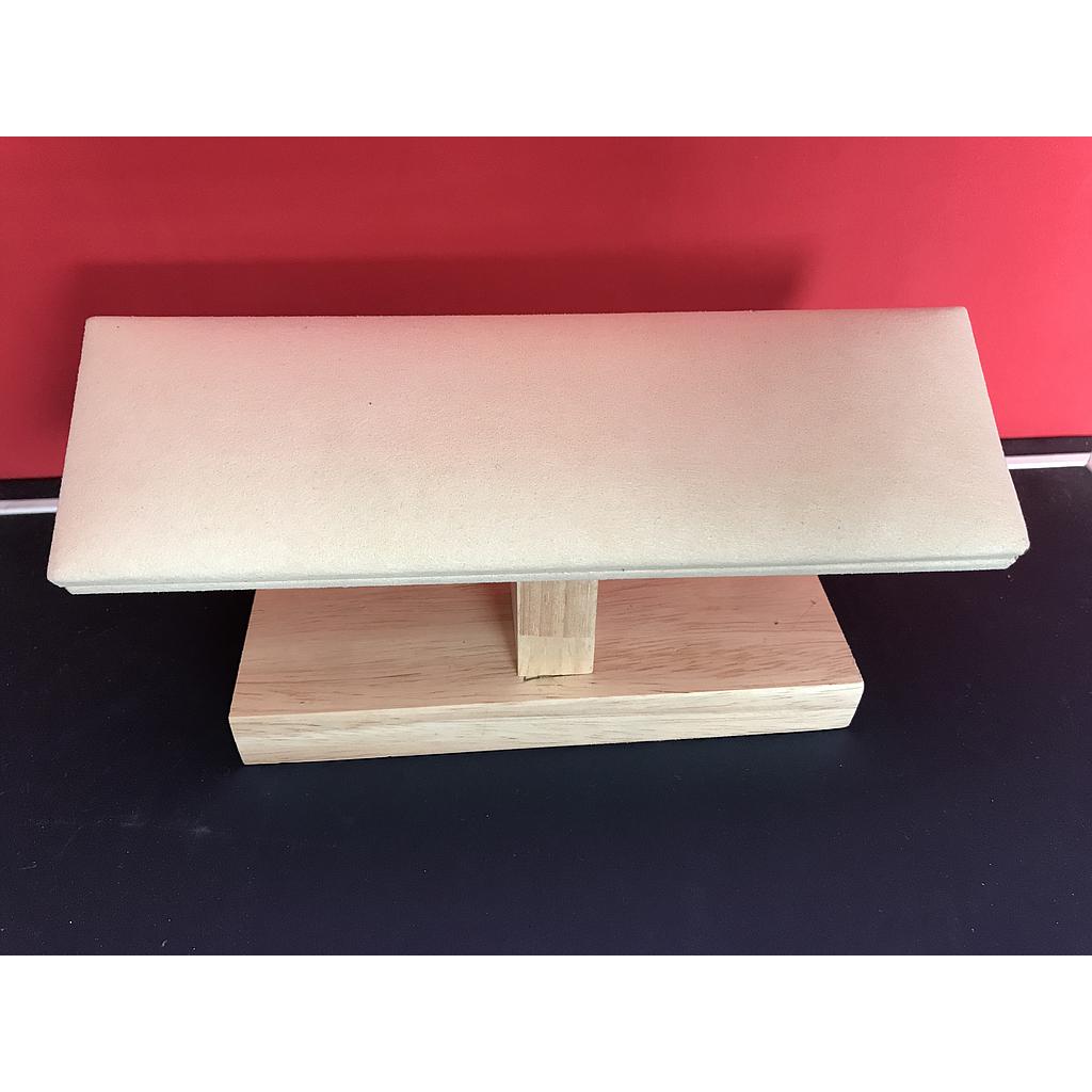 EXHIBIDOR DE PULSERA O RELOJ DE MADERA 6X20CM