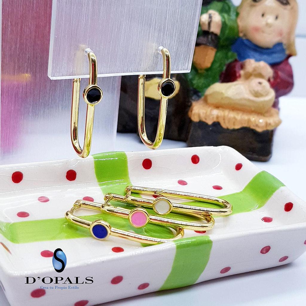 HUGGIE REDONDO ENAMEL MICROCIRCONIA