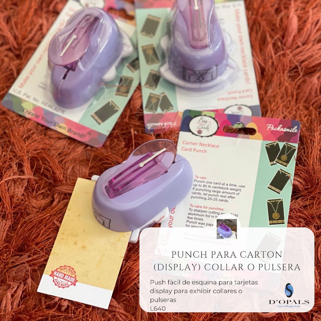 PUNCH PERFORADORA CARTON ESQUINA COLLAR O PULSERA
