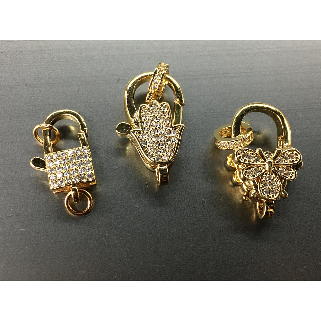 BROCHES PERICO VARIOS MICROCIRCONIA