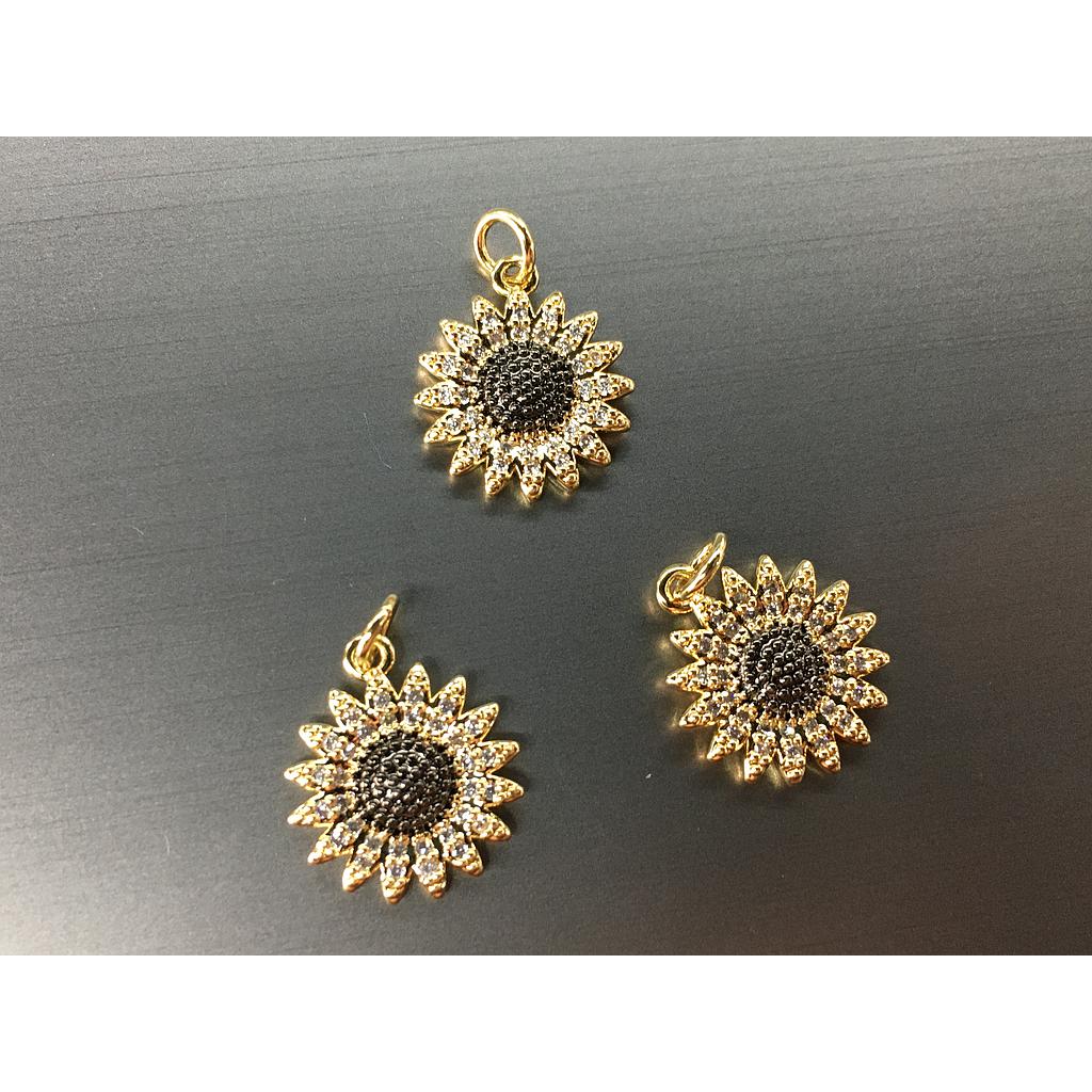 DIJE GIRASOL MICROCIRCONIA