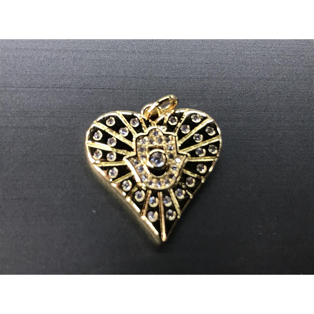 DIJE CORAZON MICROCIRCONIA