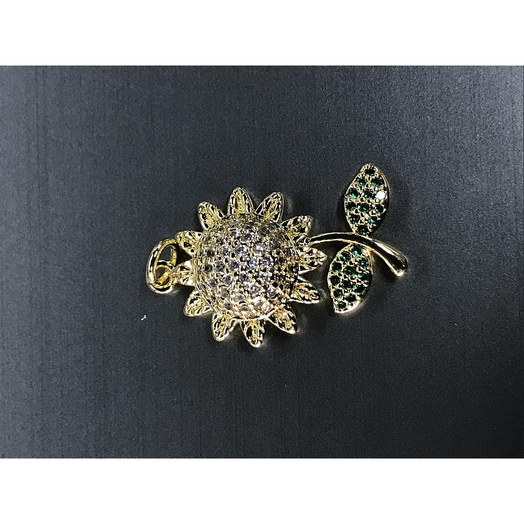 DIJE GIRASOL MICROCIRCONIA