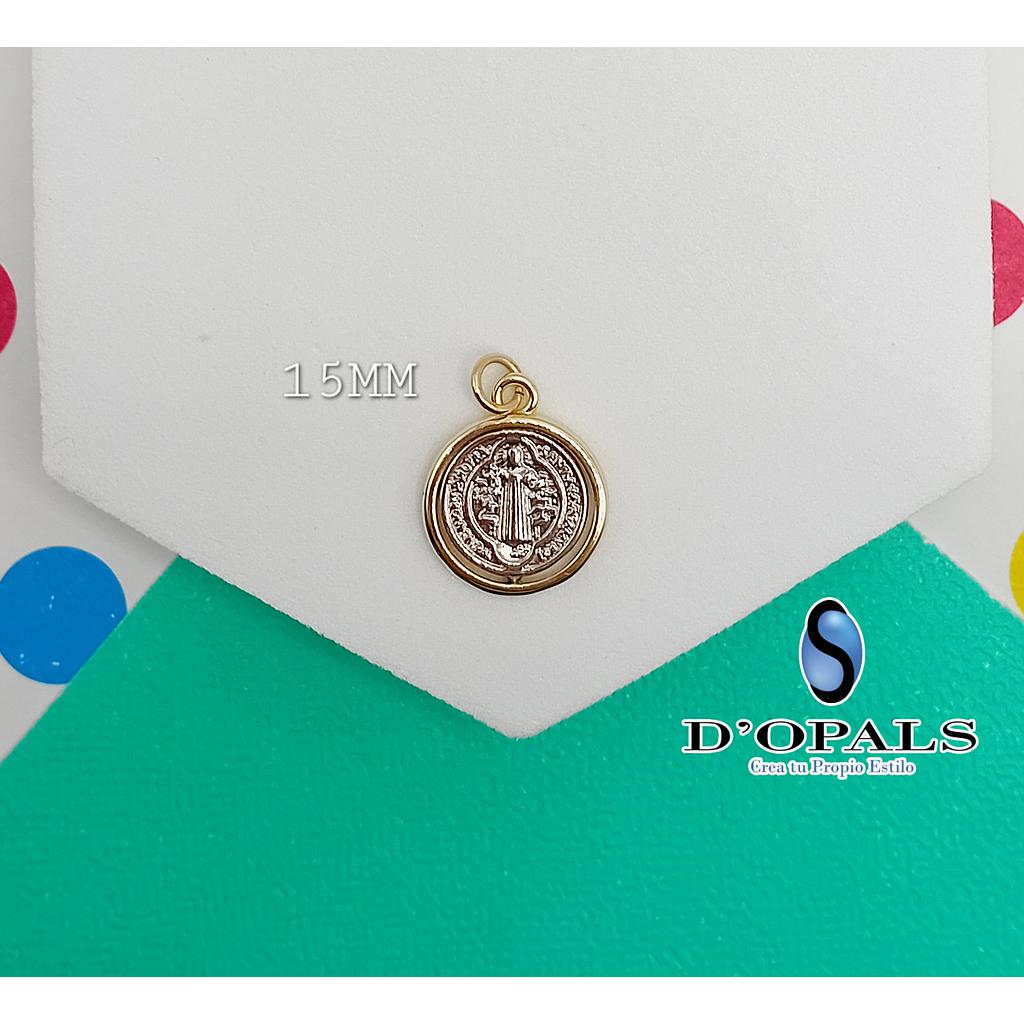 DIJE DE SAN BENITO MICROCIRCONIA 15MM