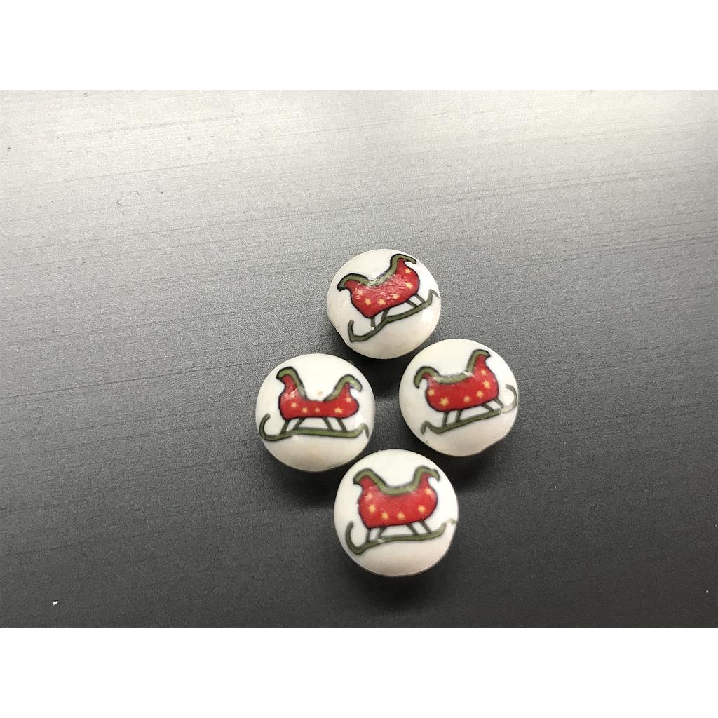 FIMO TRINEO NAVIDEÑO 4PCS