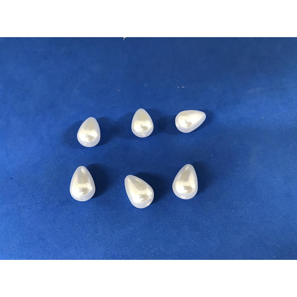 PERLA ACRILICA GOTA 10X15MM 6PCS