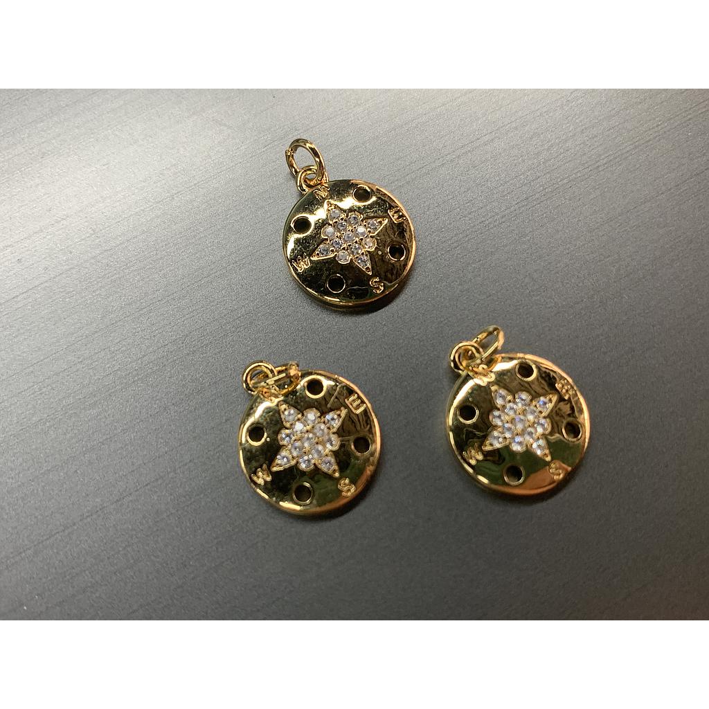 DIJE BRUJULA MICROCIRCONIA