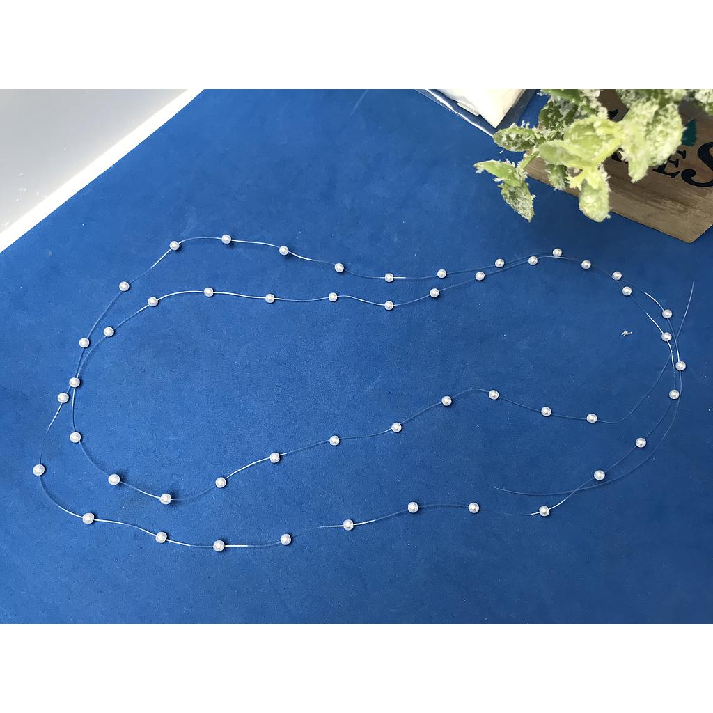 CADENA FANTASMA PERLA ACRILICA