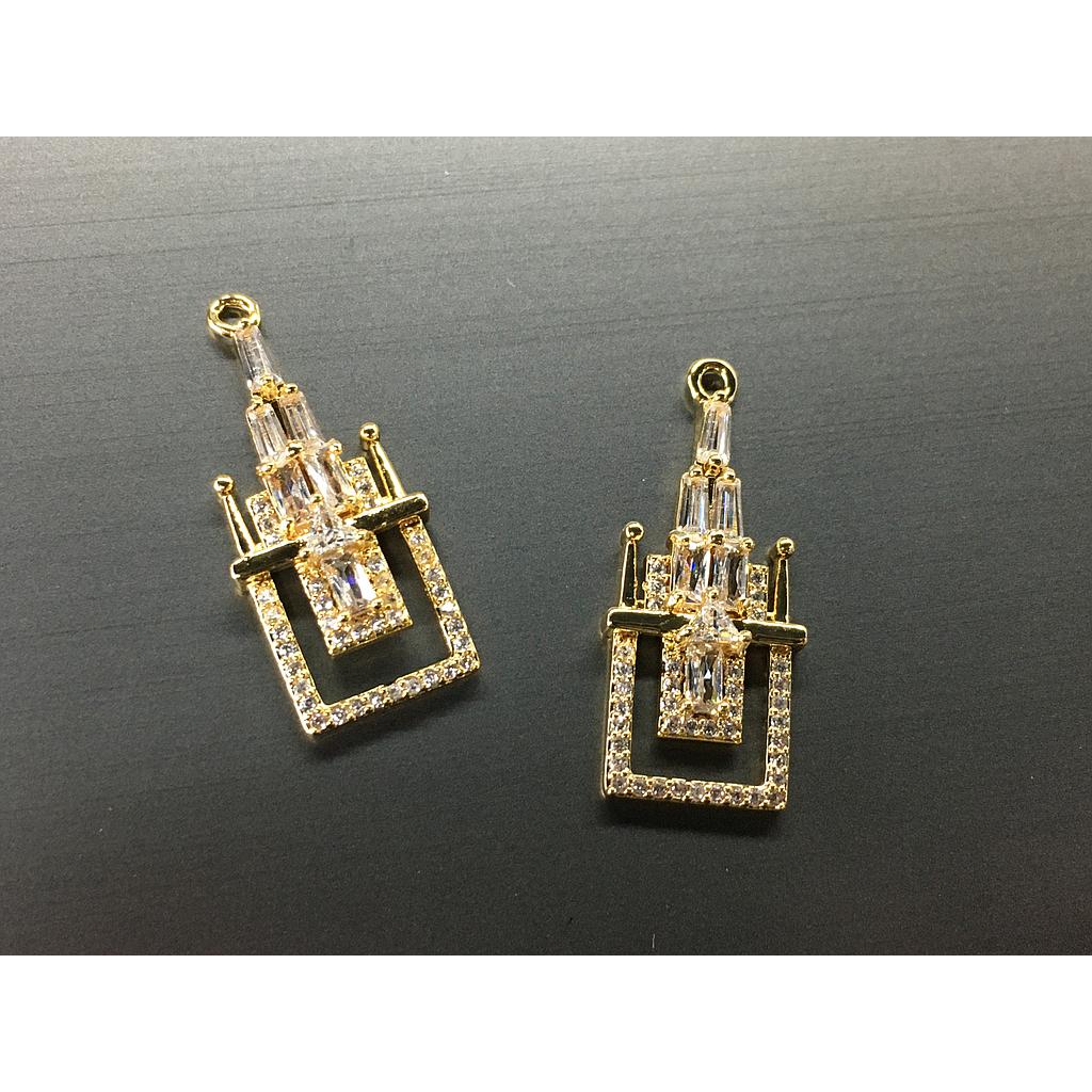 DIJE CASTILLO ELECTROENCHAPADO