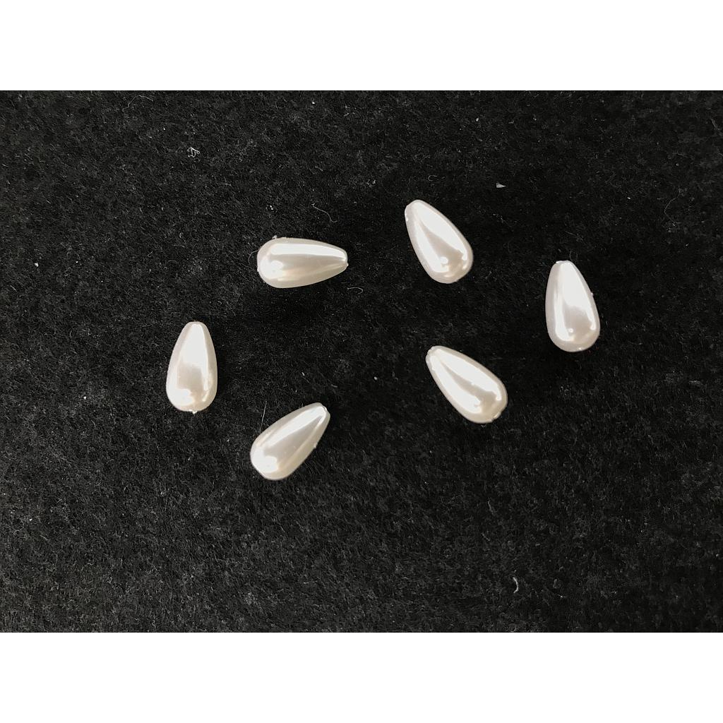 PERLAS ACRILICAS GOTAS 6PCS 11X6MM