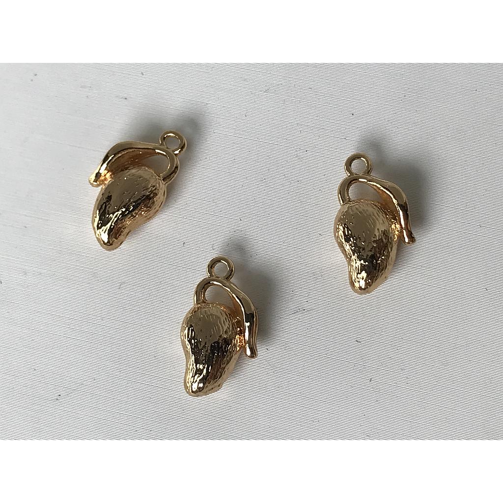 DIJE FRUTA MANGO ELECTROENCHAPADO