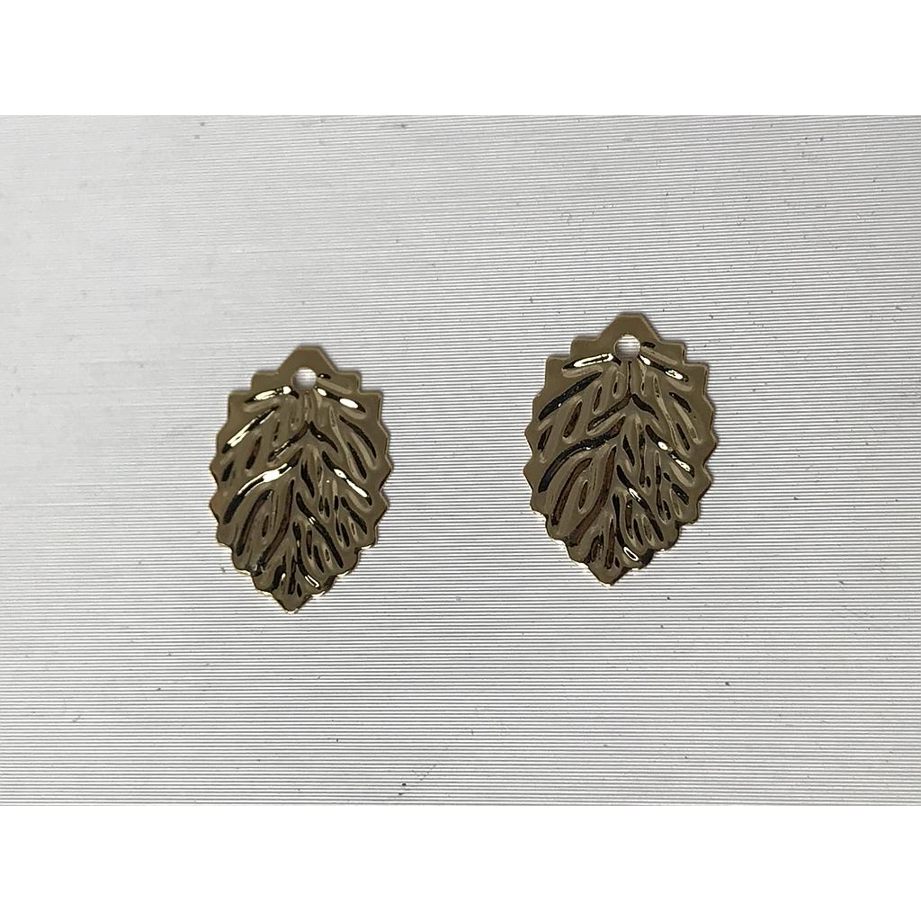 DIJE HOJAS ELECTROENCHAPADO