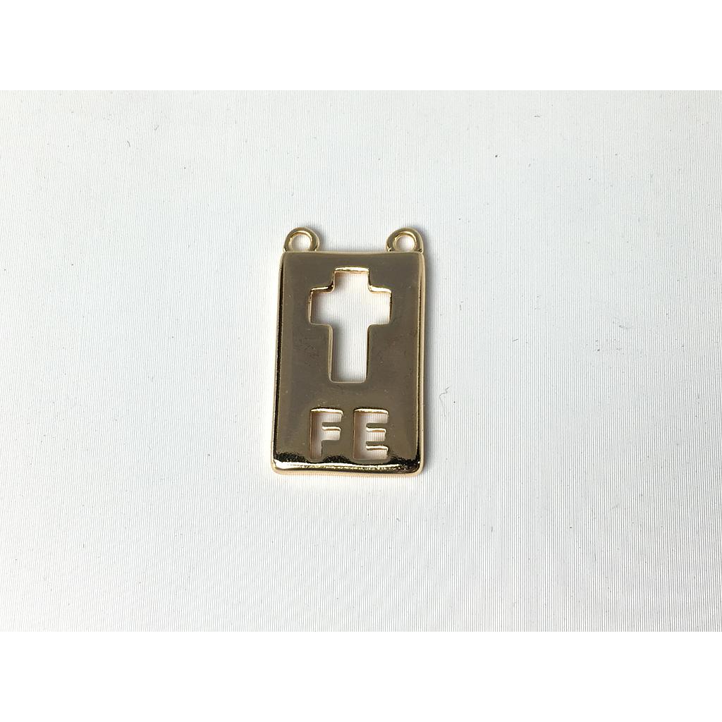 DIJE ESCAPULARIO FE ELECTROENCHAPADO