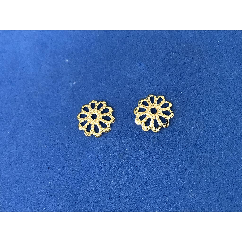 CUBRE PERLA 8MM ELECTROENCHAPADO