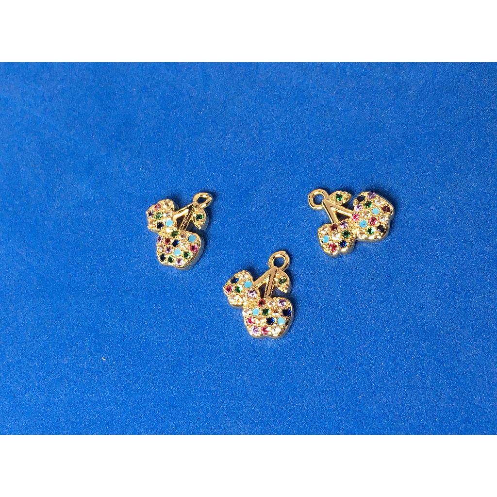 DIJE MANZANAS ELECTROENCHAPADO