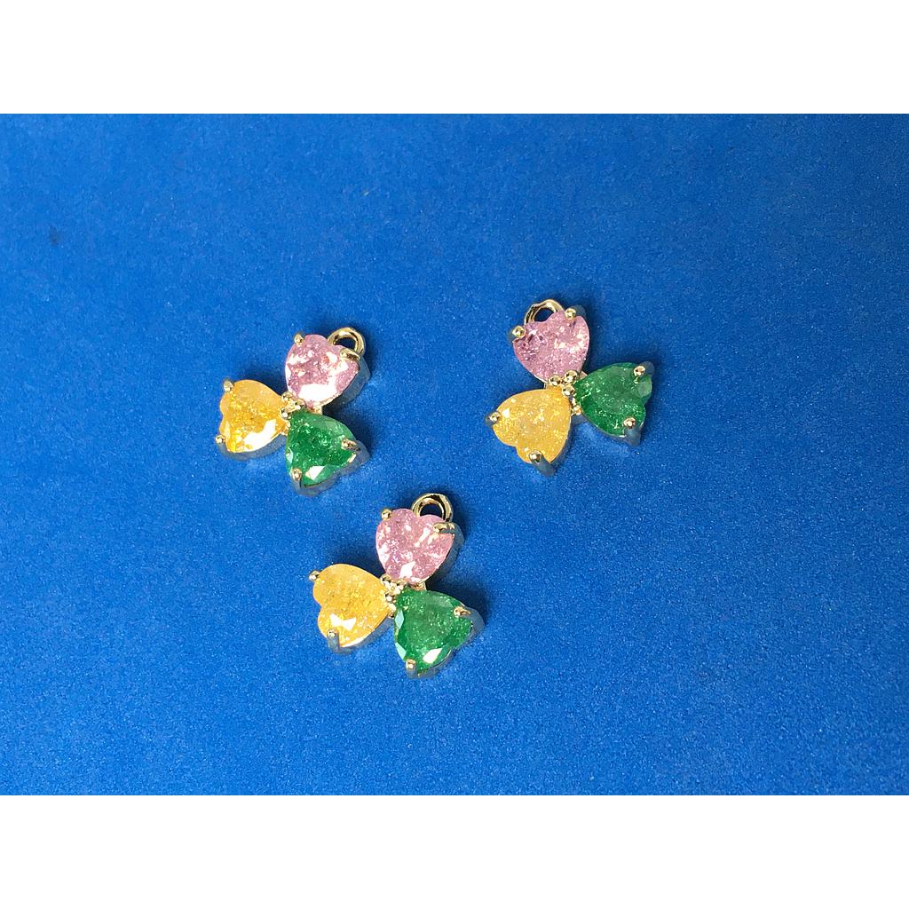 DIJE FLOR ELECTROENCHAPADO