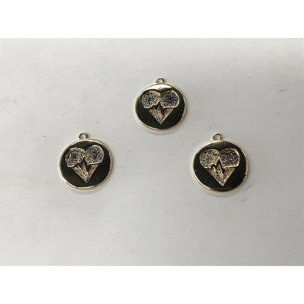 DIJE CORAZON CARDIO ELECTROENCHAPADO