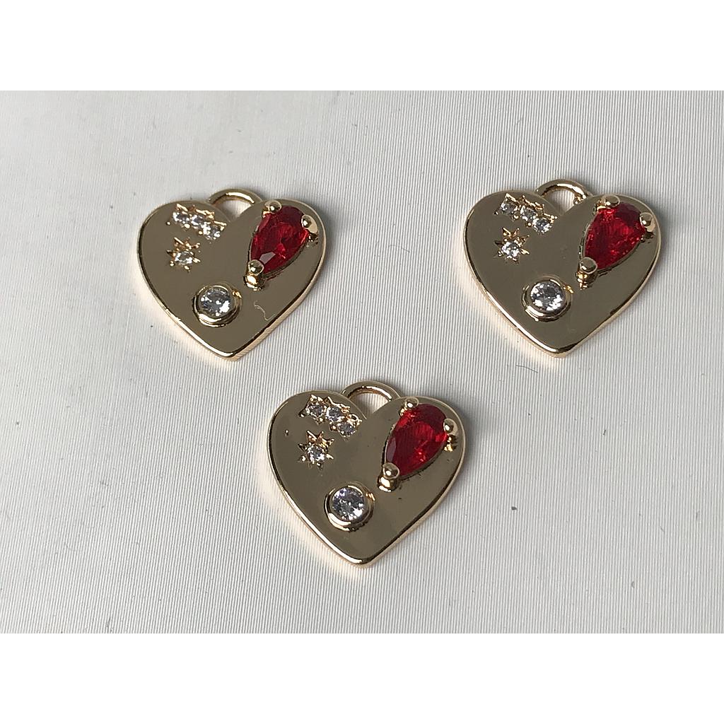 DIJE CORAZON ELECTROENCHAPADO