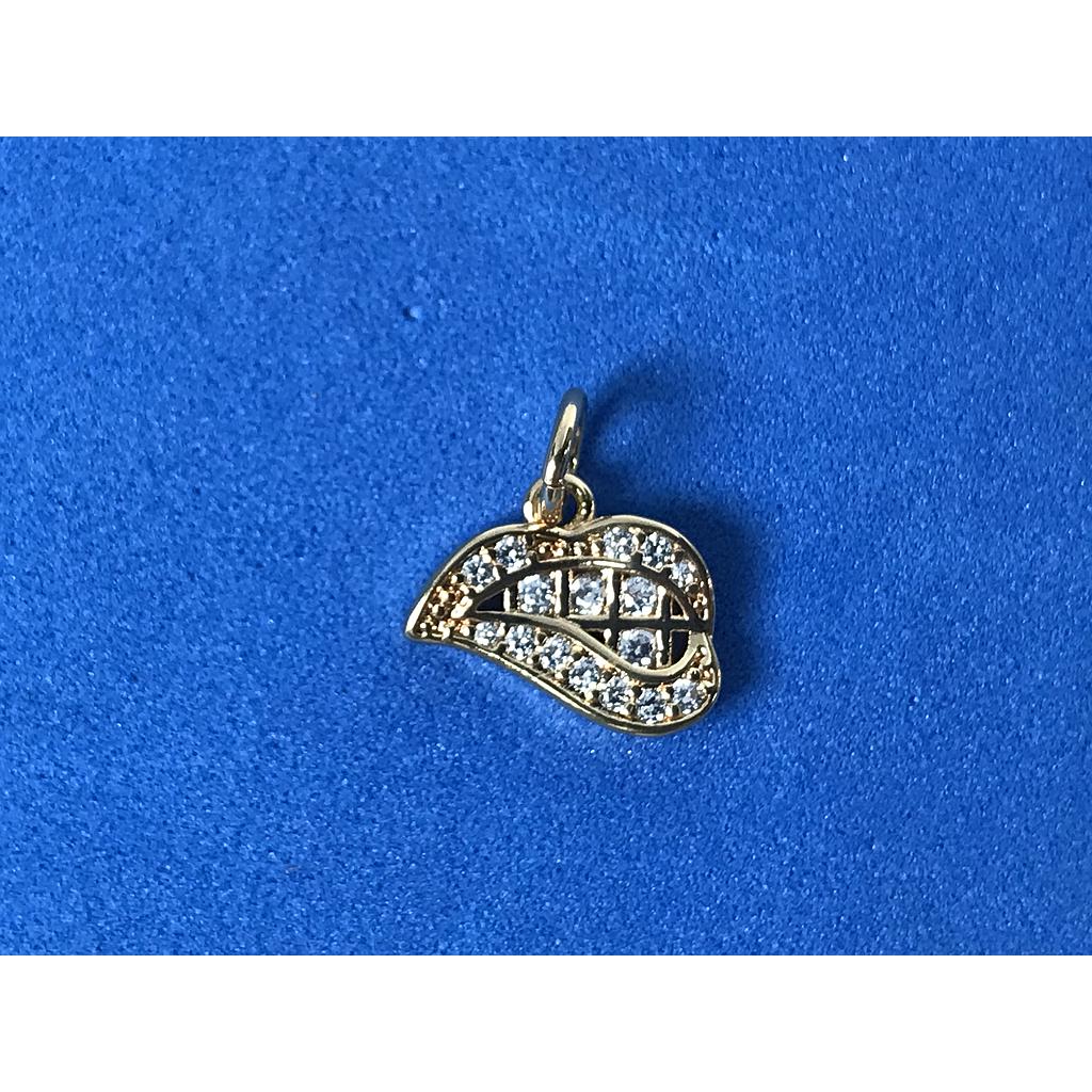 DIJE LABIOS ELECTROENCHAPADO