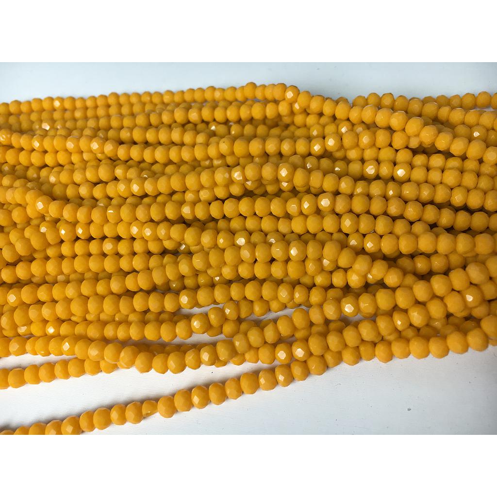 CRISTAL RONDEL MATE AMARILLO SOL TOSCANO 4MM