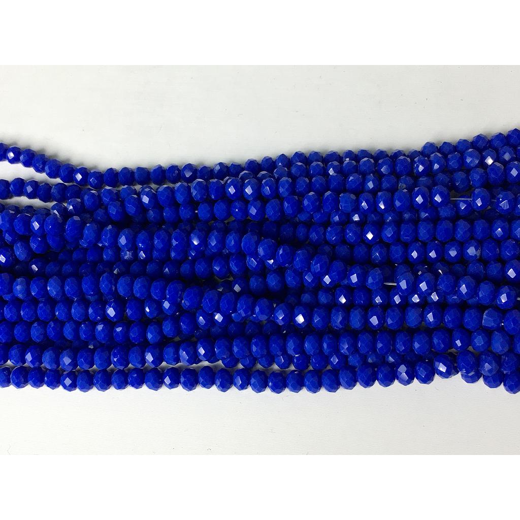 CRISTAL RONDEL MATE AZUL ROYAL 4MM