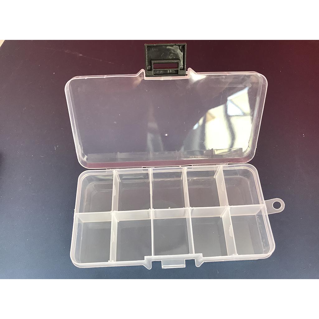 BANDEJA ORGANIZADORA 10 DEPOSITOS DESARMABLES 7X13CM