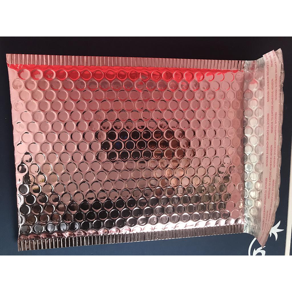 EMPAQUE METALICO ROSADO 18X23CM