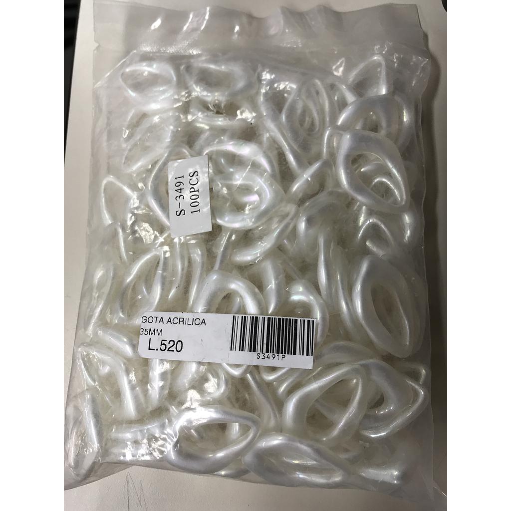 GOTA ACRILICA 35MM PAQUETE 100PCS