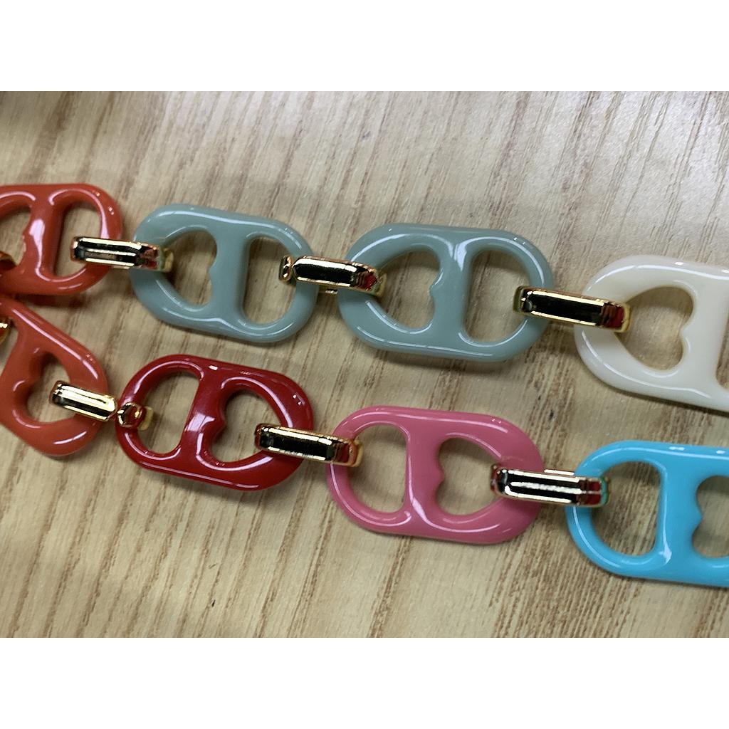 CADENA ACRILICA CANDADO 10PCS