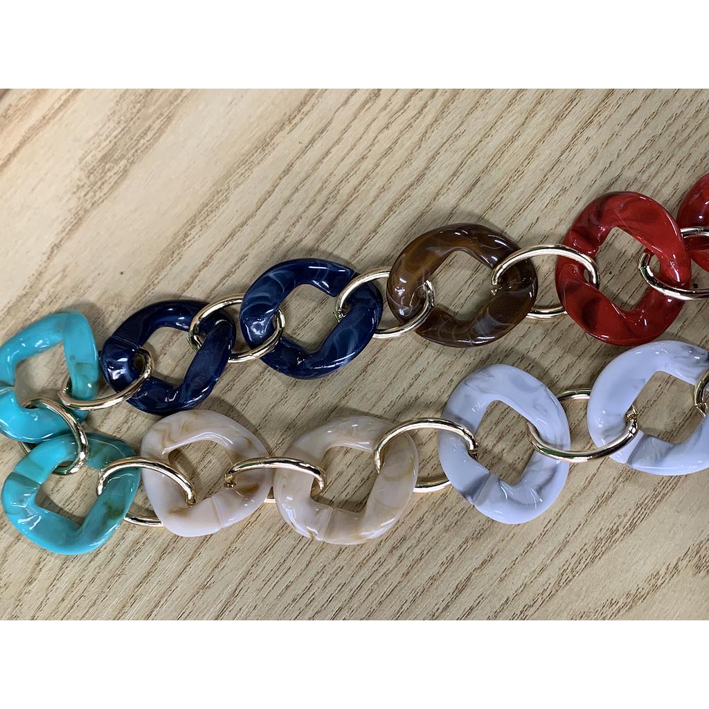 CADENA ACRILICA COLORES 12 PCS