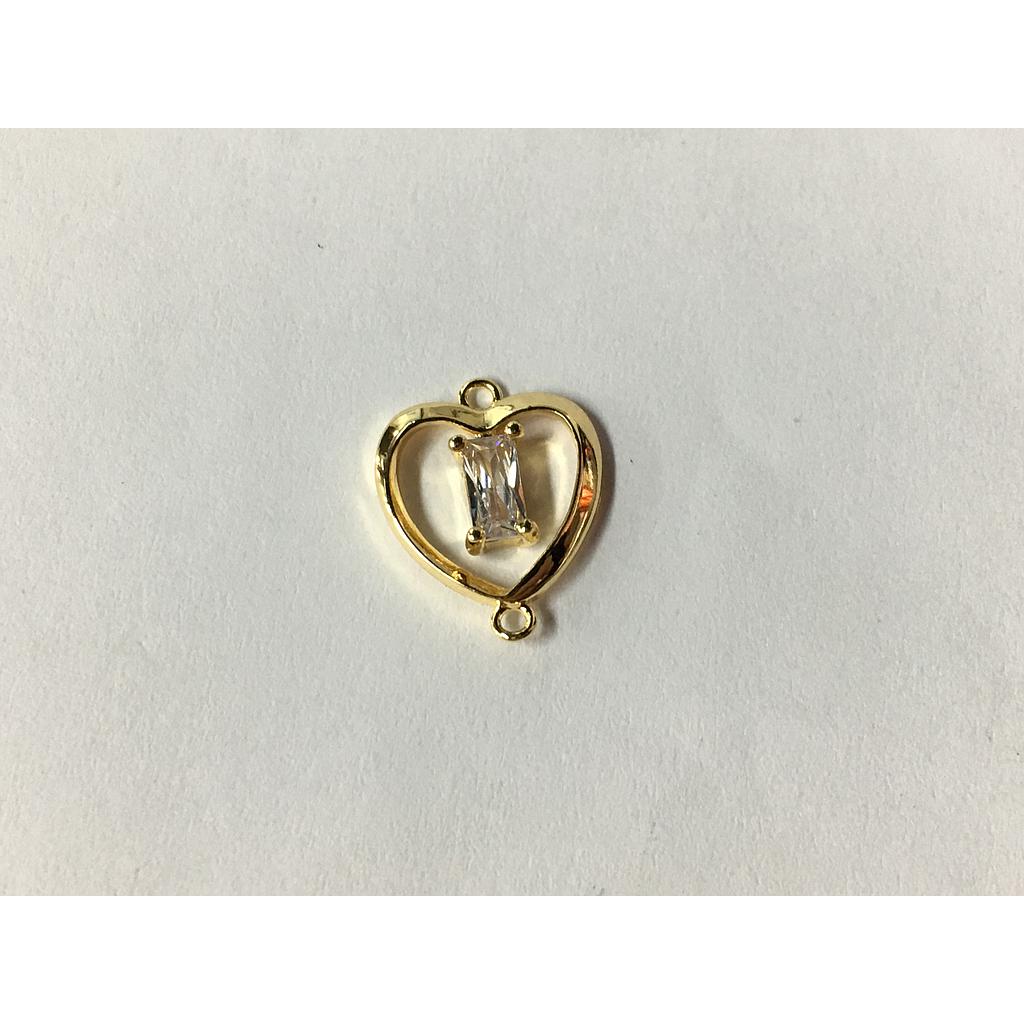 DIJE CORAZON MICROCIRCONIA 14MM