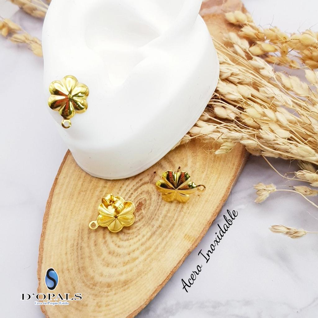 PATENTE DE ACERO FLOR 13.5X10MM