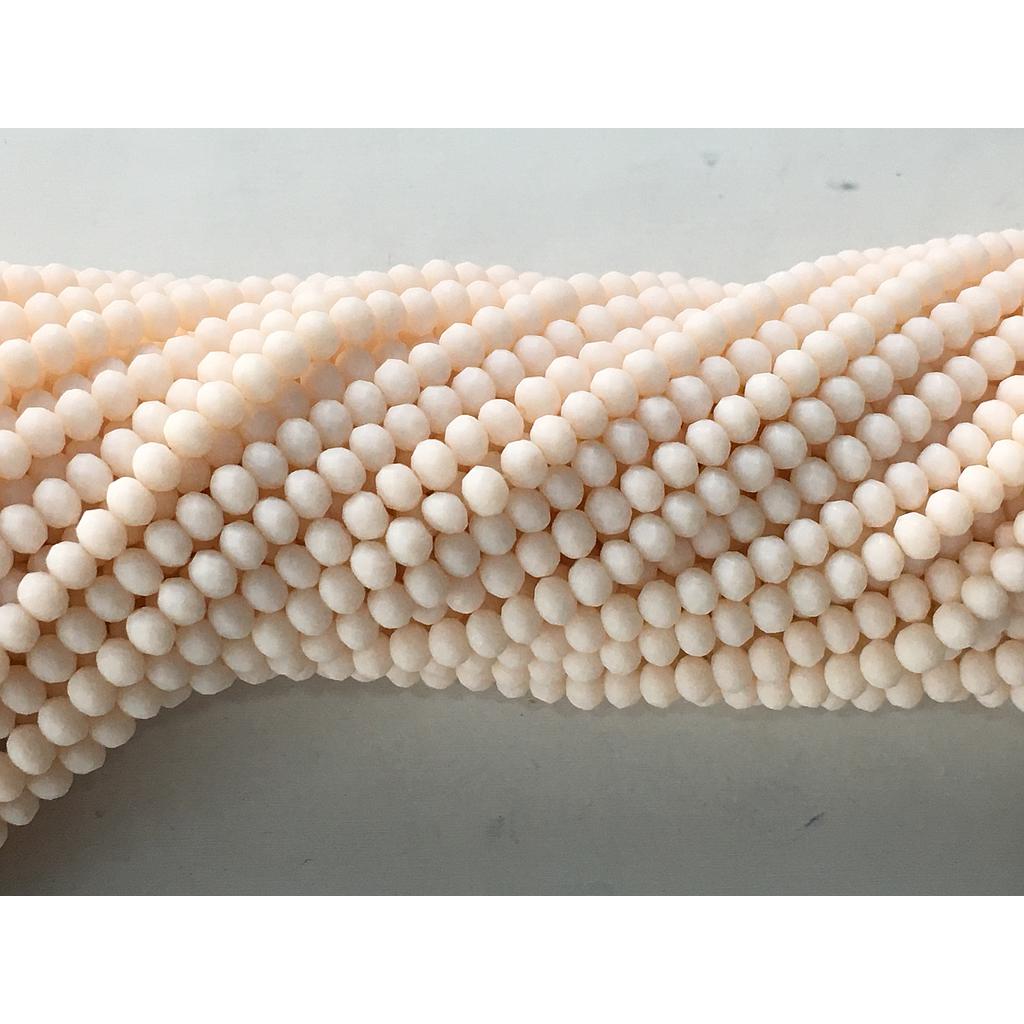 CRISTAL RONDEL MATE SALMON 4MM 63PCS APROX.