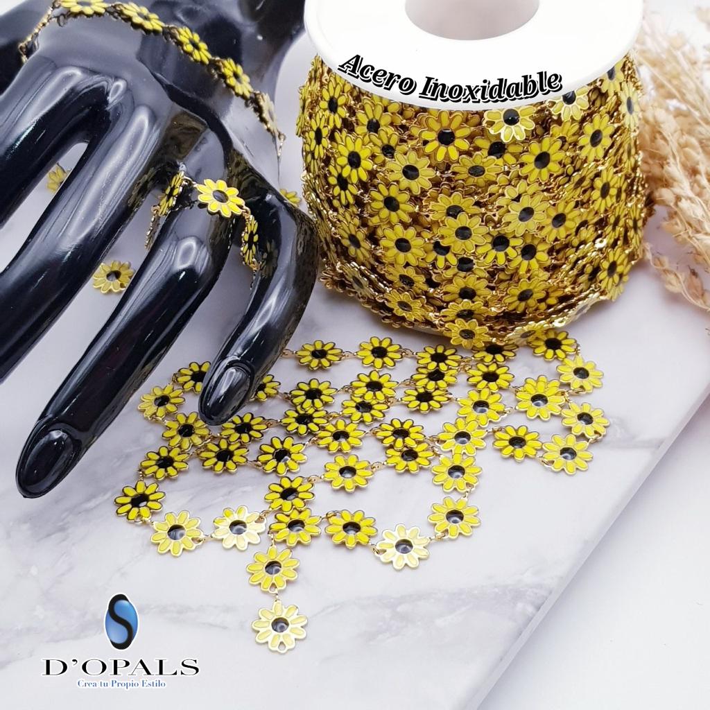 CADENA DE ACERO FLORES GIRASOL