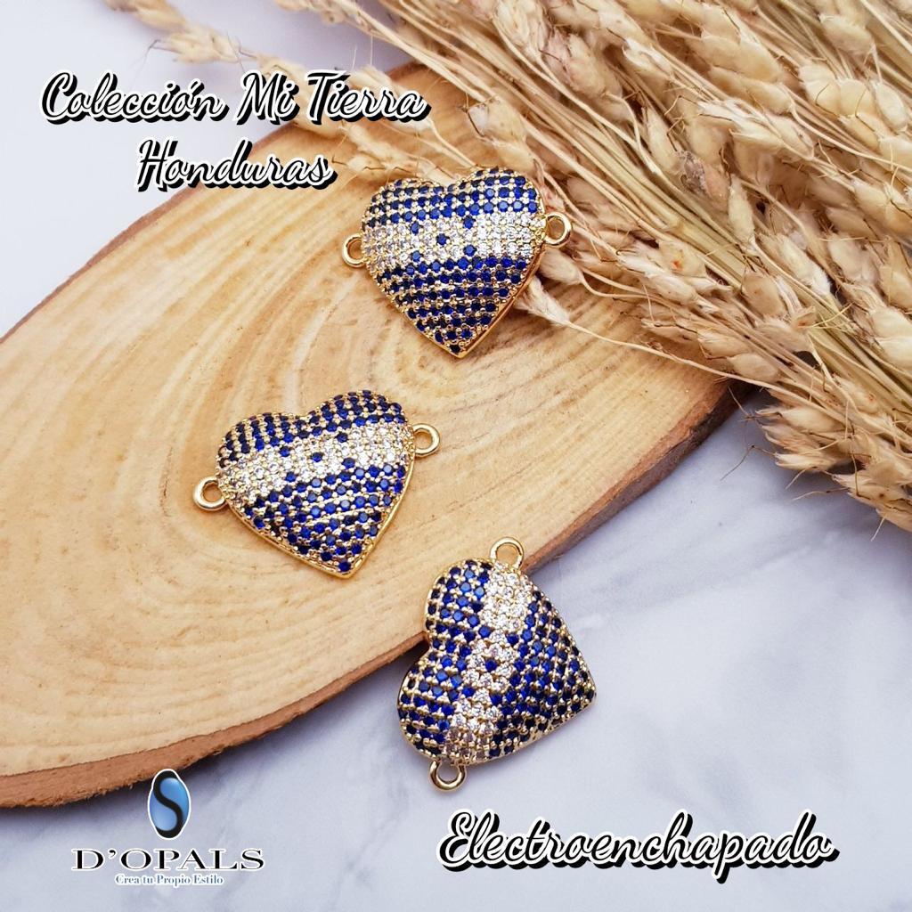 DIJE MAPA CORAZON ELECTROENCHAPADO