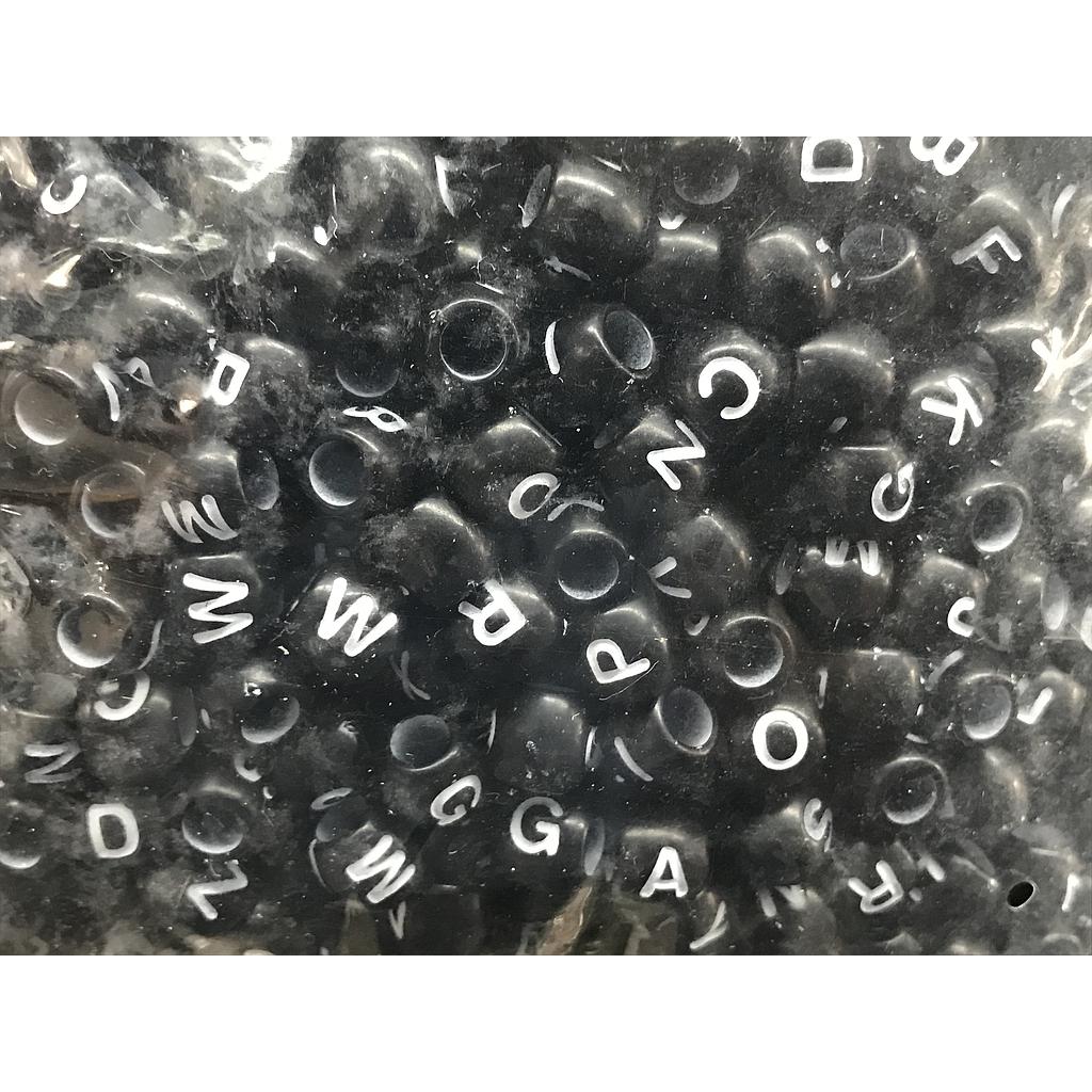 SEPARADORES CILINDRICOS LETRAS NEGRO Y BLANCO 10GRS