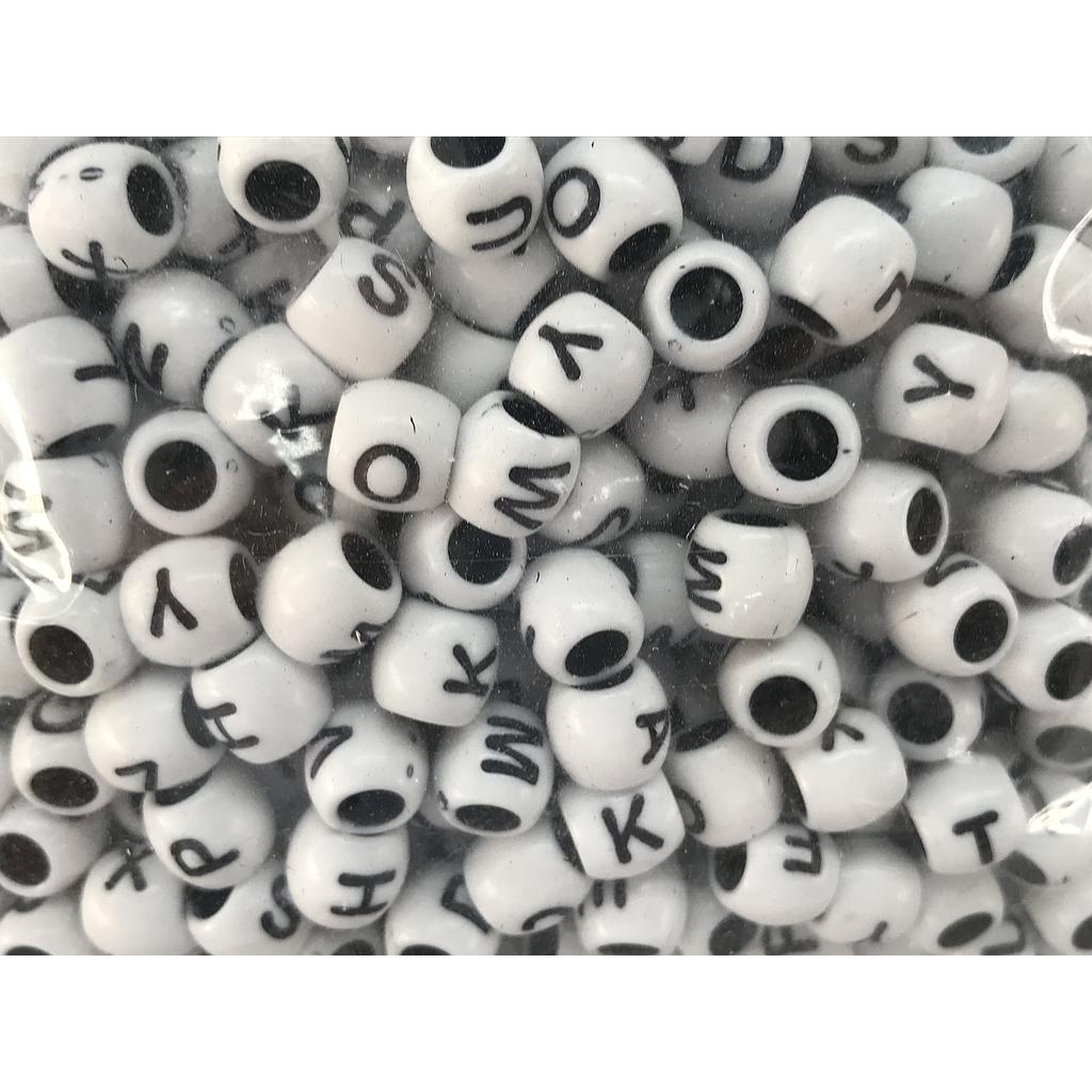 SEPARADORES CILINDRICOS LETRAS BLANCO Y NEGRO 10GRS