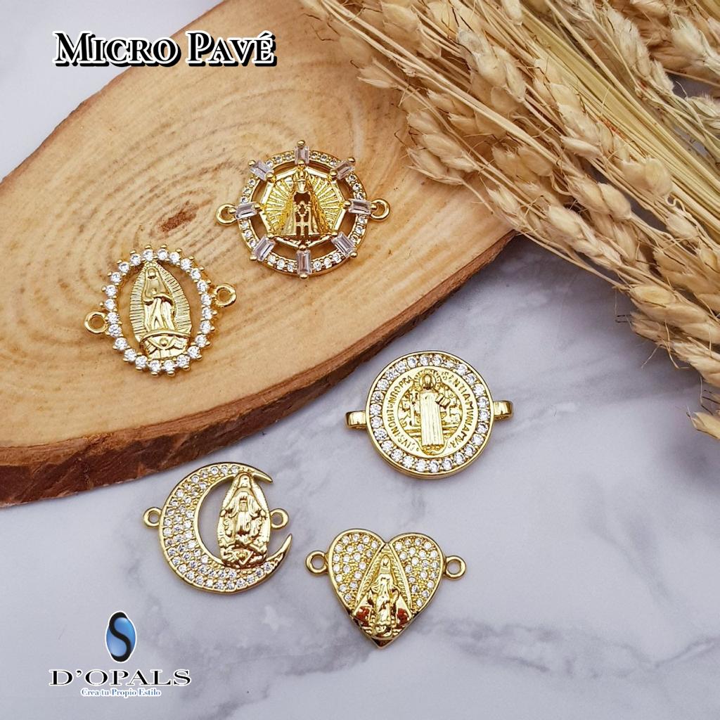 DIJE VIRGEN DE GUADALUPE OVALADO MICROCIRCONIA