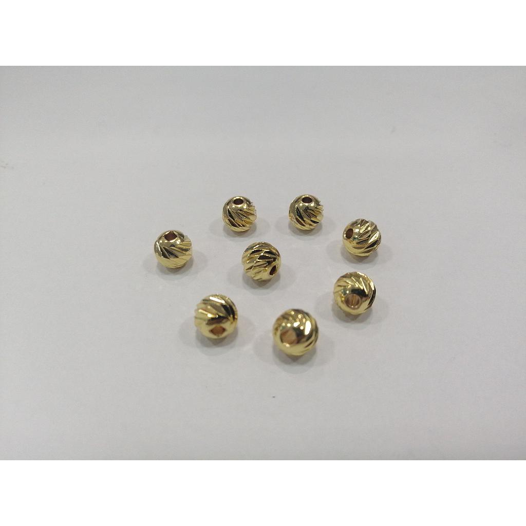 SEPARADOR BALIN TALLADO DE ACERO 8MM PAQUETE 50PCS