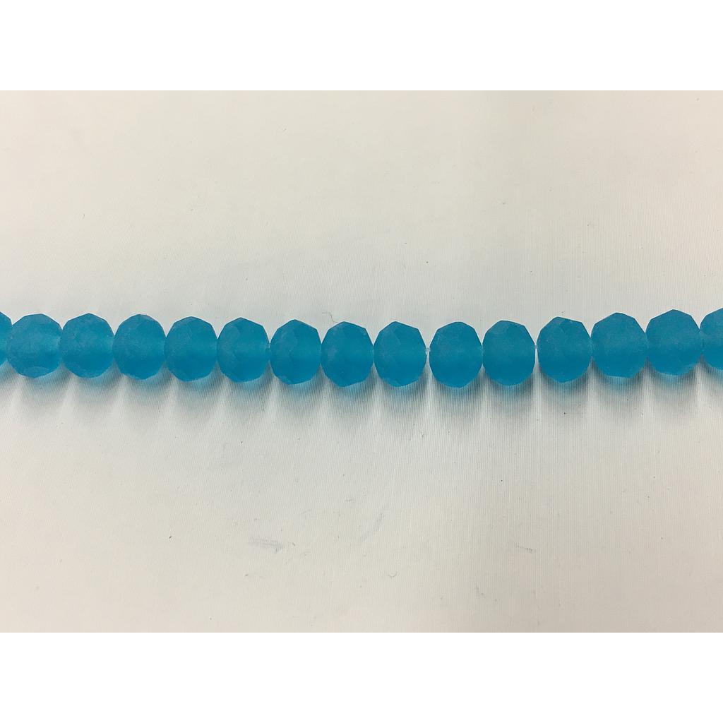 CRISTAL RONDEL MATE AZUL CIELO 6MM