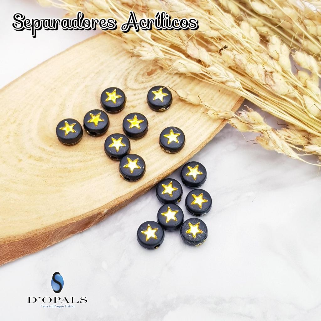 SEPARADOR ACRILICO ESTRELLA 4X7MM 10GRS