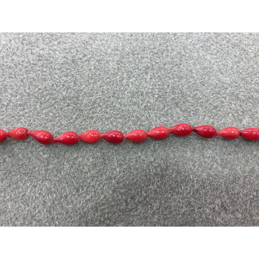 PIEDRA CORAL GOTA 6X10MM