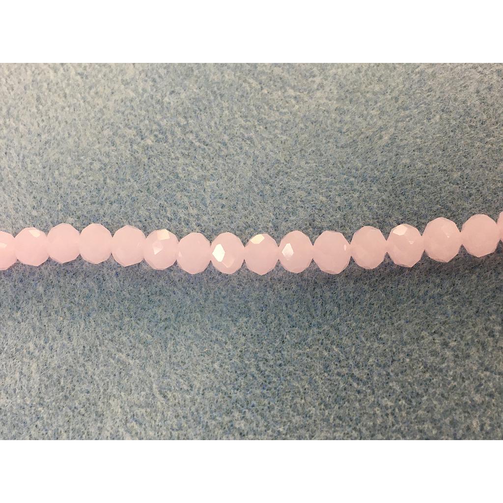 CRISTAL RONDEL MATE ROSADO BLUSH 8MM